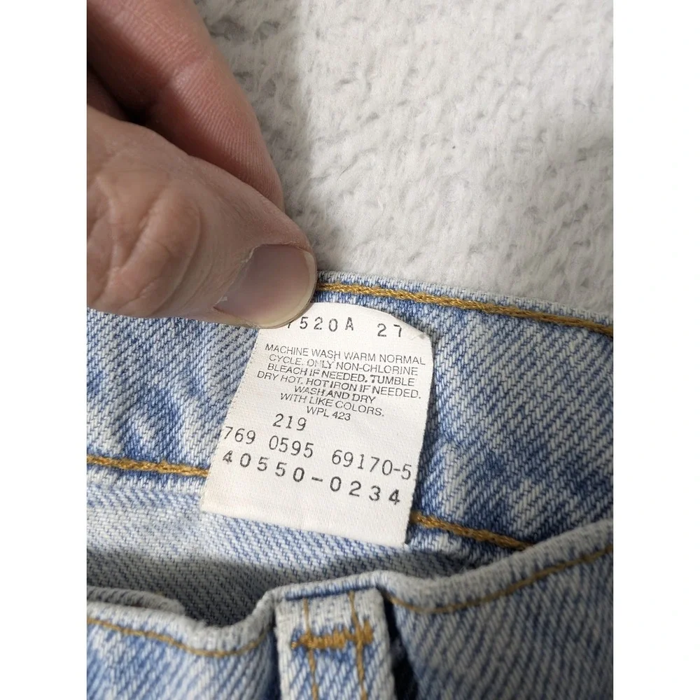 Vintage‎ Levis 550 Jeans Mens 29x34 Light Wash Blue Relaxed Denim Tapered 90s 95